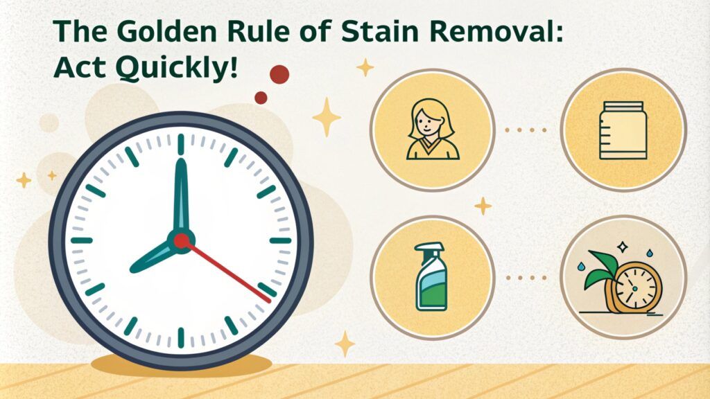 golden rule of stain removal