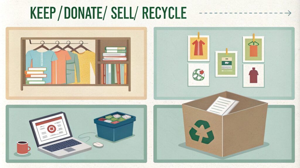 keep donate sell recycle method