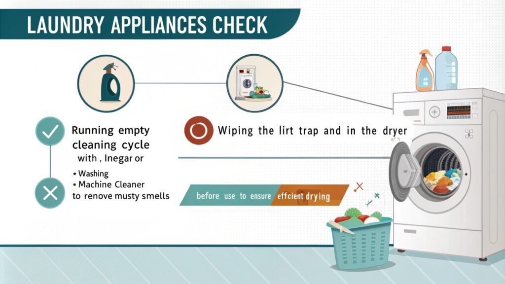 laundry appliances check for cleaning