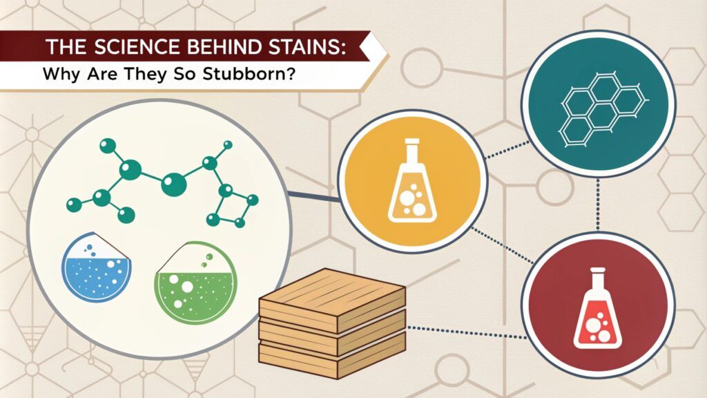 showing the chemical composition of common stains