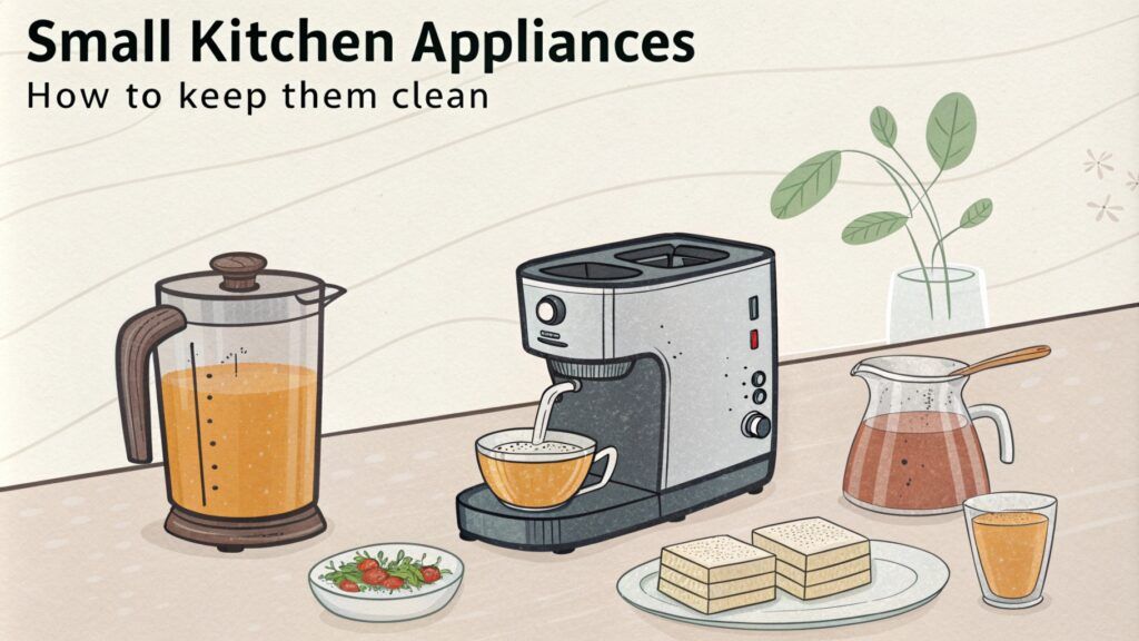 small kitchen appliances keeping them cleaned