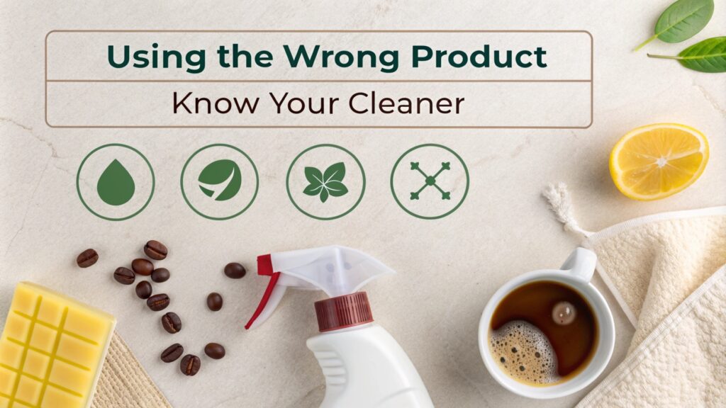 using wrong product know your cleaner