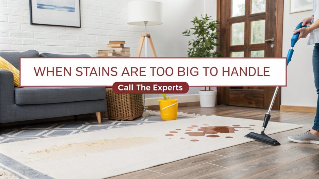 when stains are too big to handle call experts